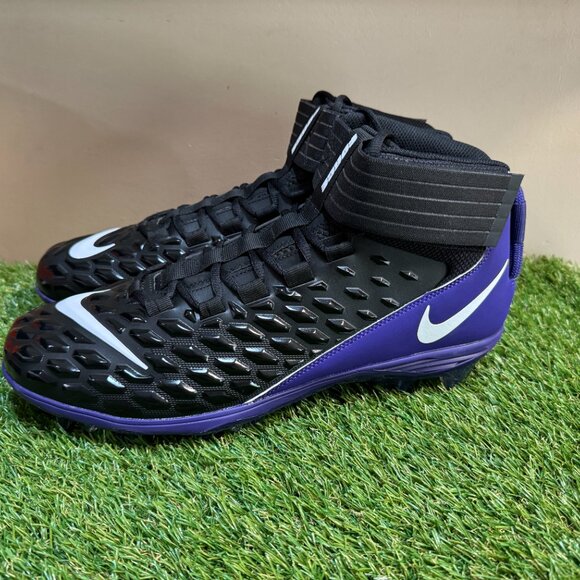 Nike Force Savage Pro 2 Black Purple PE Football Cleats Size 14.5 BV3969-003 NEW main image 8